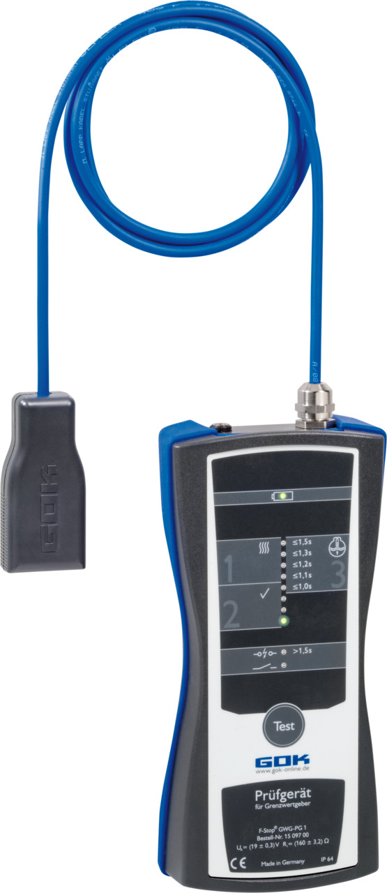 Grenzwertgeber-Prüfgerät Typ F-Stop GWG-PG 1 Grenzwertgeber-Prüfgerät Typ F-Stop GWG-PG 1