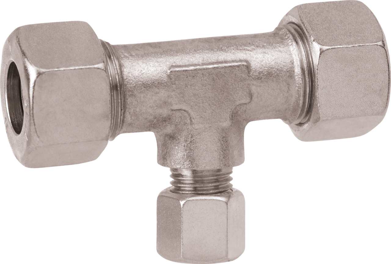 Compression fitting TRL 10 x 8 x 10 zinc coated Compression fitting TRL 10 x 8 x 10 zinc coated