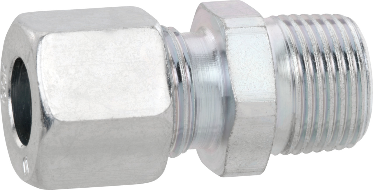 Raccord de compression mâle à visser droit conique type GERK Raccord de compression mâle à visser droit conique type GERK
