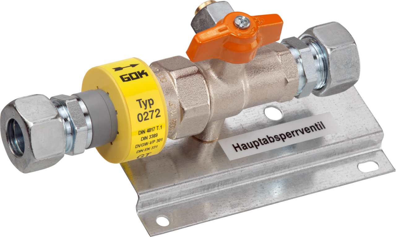 Hauptabsperreinrichtung Typ 0272 mit "T" (TAE) Hauptabsperreinrichtung Typ 0272 mit "T" (TAE)