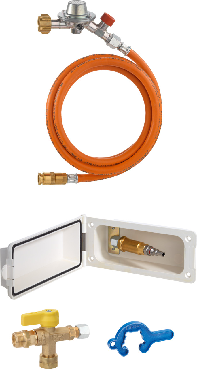 External LPG feed for leisure vehicles External LPG feed for leisure vehicles