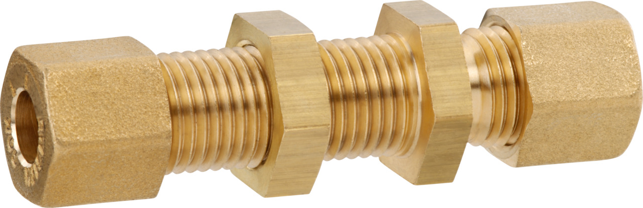 Straight bulkhead compression fitting type SV-MS Straight bulkhead compression fitting type SV-MS