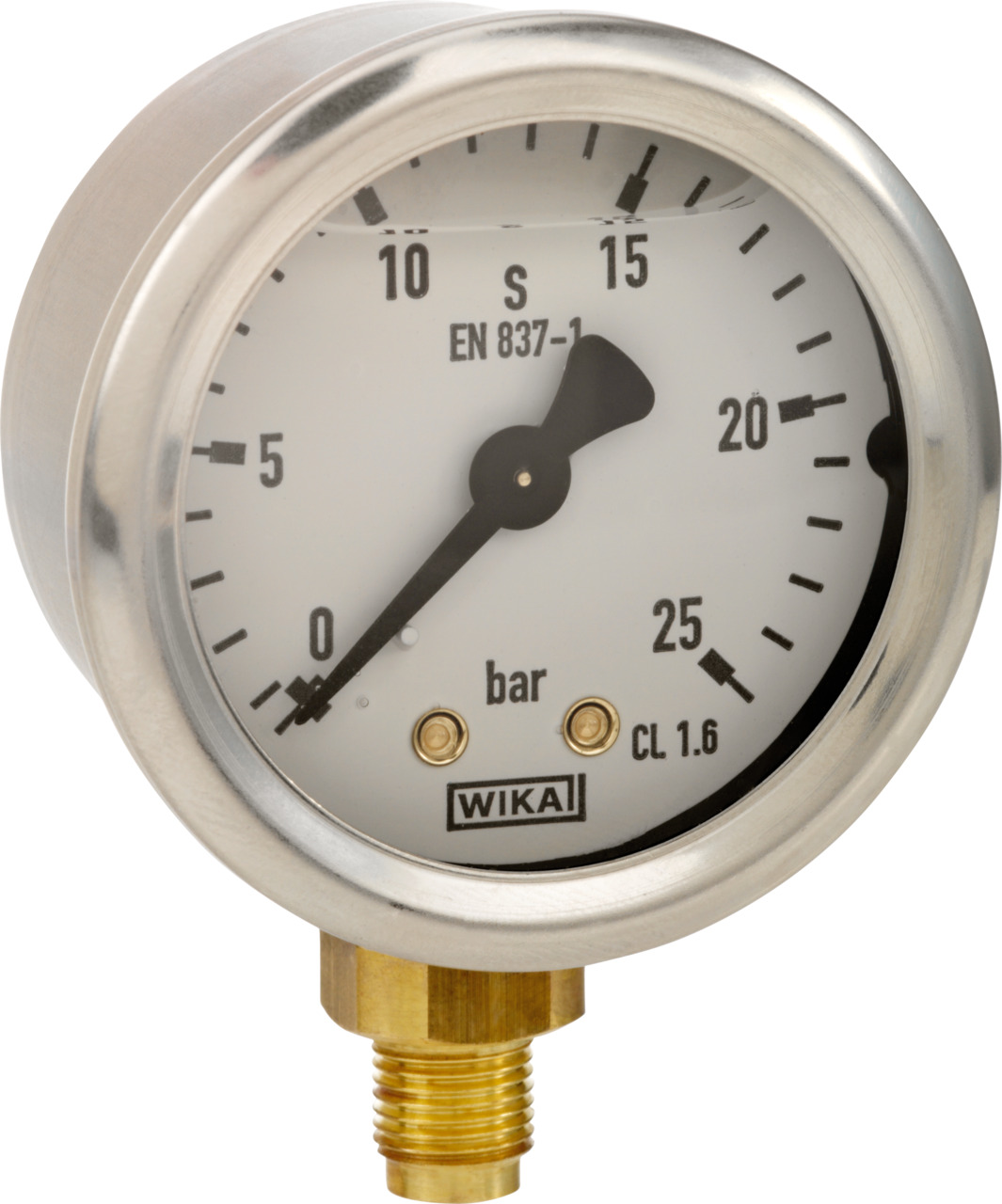 Rohrfeder-Manometer mit Metall-Gehäuse Rohrfeder-Manometer mit Metall-Gehäuse