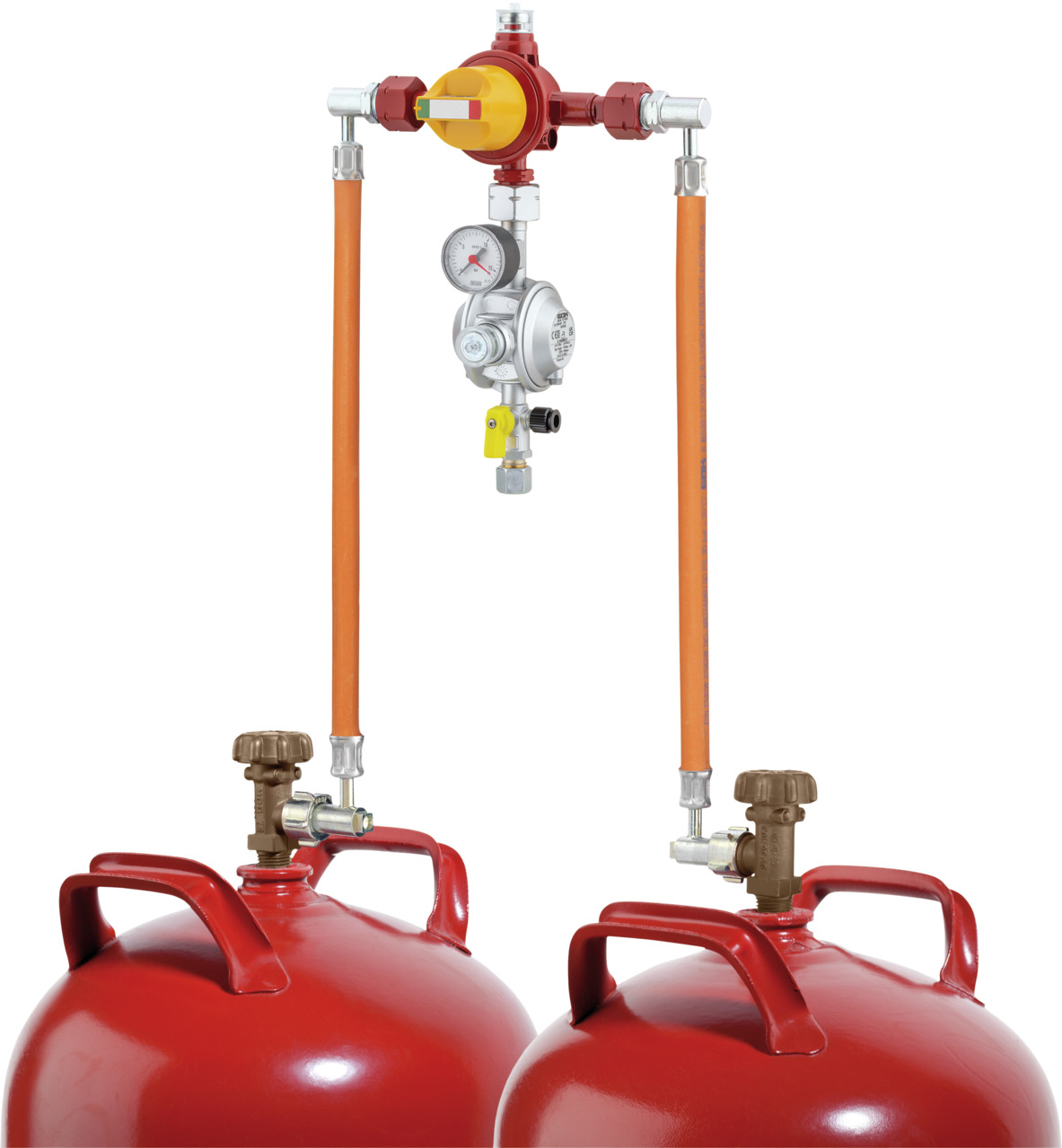 Flaschenanlage mit automatischem Umschaltventil Typ AUV Flaschenanlage mit automatischem Umschaltventil Typ AUV