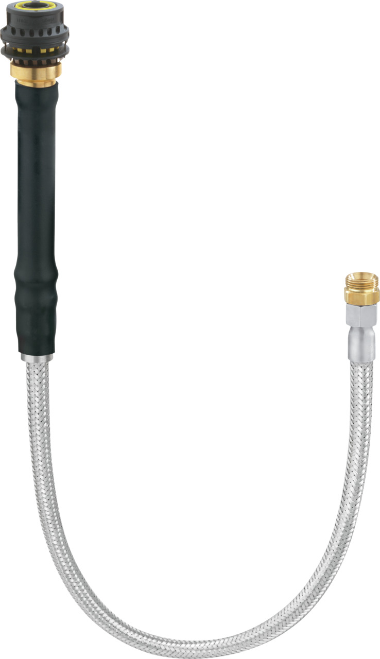 Edelstahl-Wellschlauchleitung mit Übergang (Geopress K)