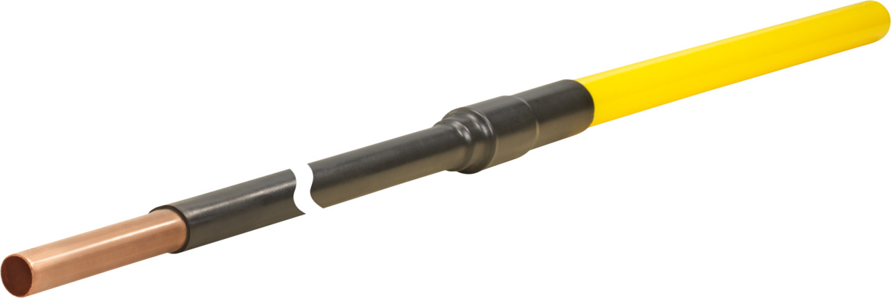 Übergangsstück gerade Kupfer / PE-HD-Rohr Übergangsstück gerade Kupfer / PE-HD-Rohr