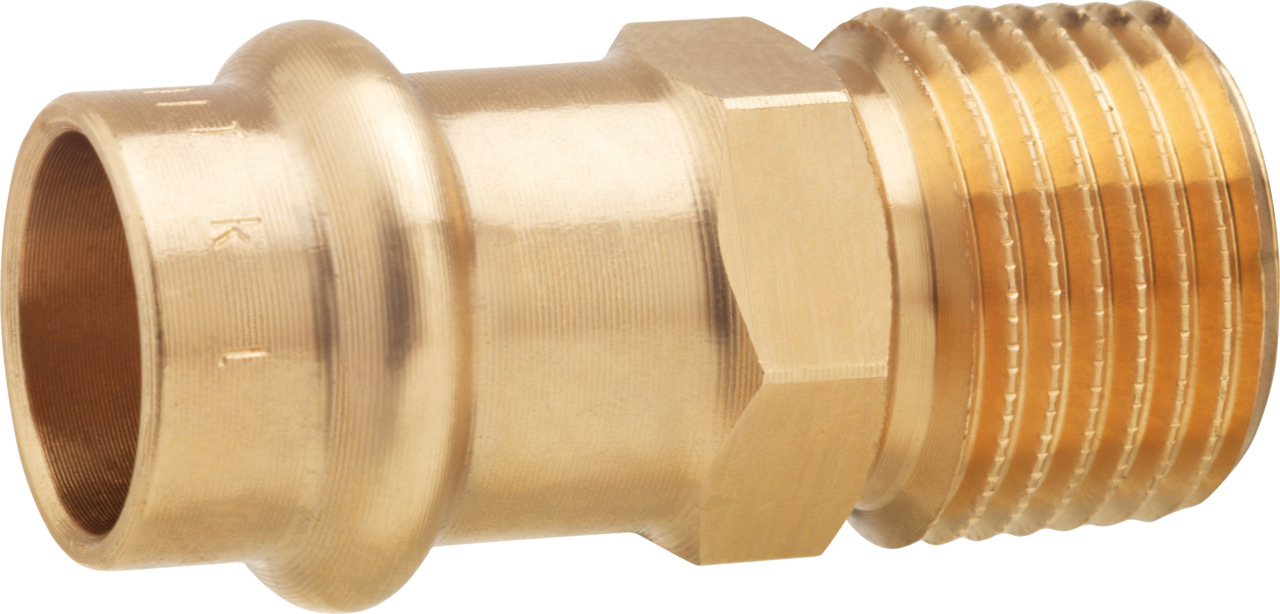 Pressverbinder mit Gewinde Pressverbinder mit Gewinde