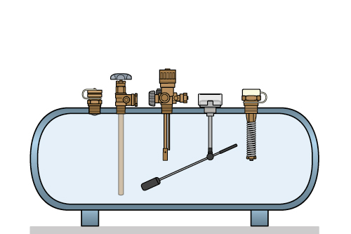 Equipment for LPG tanks