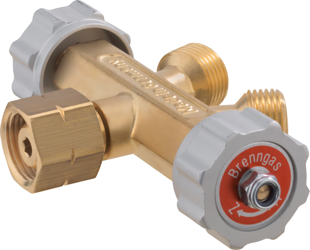 Abzweigventil 2fach absperrbar G3/8LH UEM x (2x) G3/8LH-KN Abzweigventil 2fach absperrbar G3/8LH UEM x (2x) G3/8LH-KN